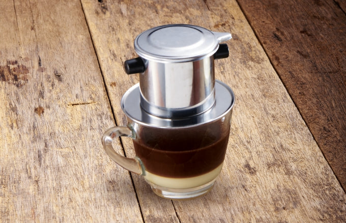 Vietnamese Robusta Coffee Set – 1kg Beans + Phin Drip Filter
